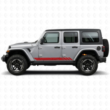 Strisce laterali in vinile stile topografico per Jeep Wrangler JL 2018+_3