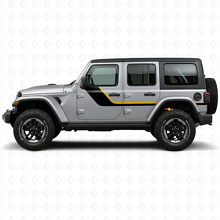 Adesivo laterale a strisce gemelle per Jeep Wrangler JL 2018+_2