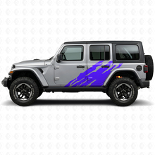 Adesivo Vinil Grafico Splash Fango Laterale per Jeep Wrangler JL 2018+_2