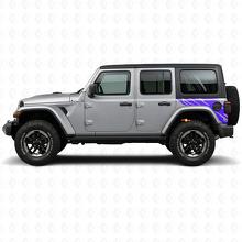 Adesivo in Vinile Grafica Spruzzo di Fango Laterale Posteriore per Jeep Wrangler JL 2018+_2