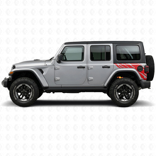Adesivo in Vinile Grafica Spruzzo di Fango Laterale Posteriore per Jeep Wrangler JL 2018+_3