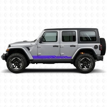 Adesivo Laterale in Vinile con Strisce Intrecciate per Jeep Wrangler JL 2018+_2