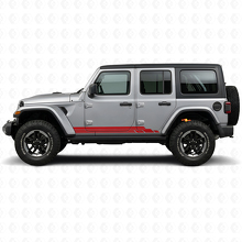 Kit di Adesivi Laterali a Strisce Curve in Vinile per Jeep Wrangler JL 2018+_3