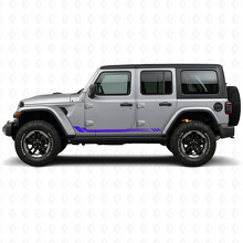 Adesivo Vinile Laterale a Strisce a Nido d'Ape per Jeep Wrangler JL 2018+_2