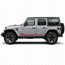 Adesivo Vinile Laterale a Strisce a Nido d'Ape per Jeep Wrangler JL 2018+_3