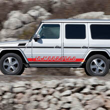 Adesivo Vinile Laterale Personalizzato a Strisce da Corsa per Mercedes-Benz Classe G_3