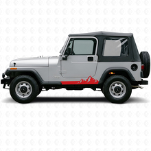 Adesivo Laterale in Vinile con Sottili Strisce a Montagna per Jeep Wrangler YJ 1987-1995_3