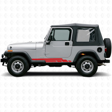 Kit Adesivi Laterali a Strisce Curve per Jeep Wrangler YJ 1987-1995_3