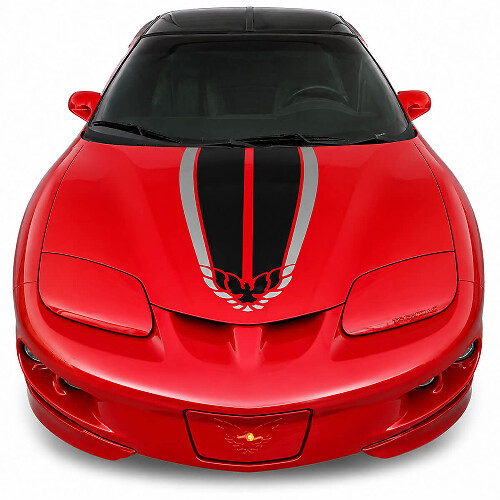 Adesivo Grafica Hood Bird a Righe Firebird per Pontiac Trans Am