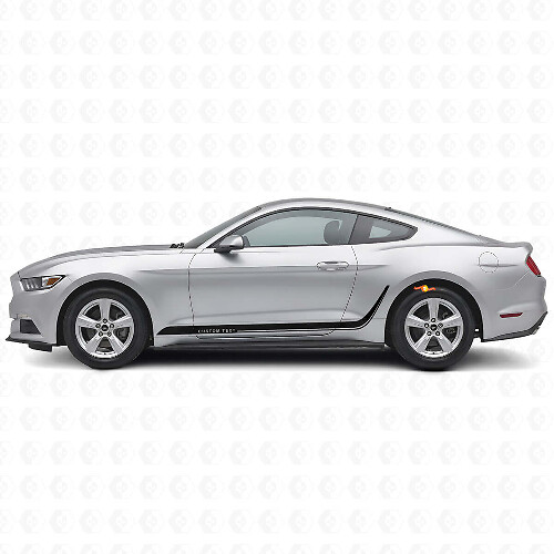 Strisce decorative personalizzate Adesivo laterale in vinile per Musclecar Mustang_1