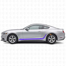 Strisce decorative personalizzate Adesivo laterale in vinile per Musclecar Mustang_2