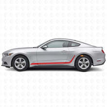 Strisce decorative personalizzate Adesivo laterale in vinile per Musclecar Mustang_3