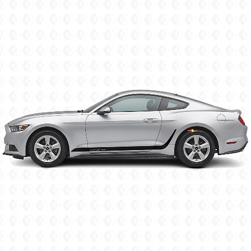 Kit di adesivi laterali in vinile con strisce decorate su misura per Musclecar Mustang_1