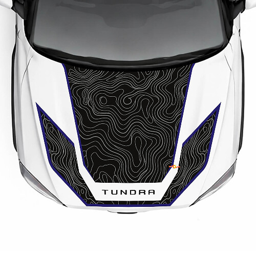Adesivo in Vinile Kit Completo Mappa Topografica per Toyota Tundra Hybrid 2023_1