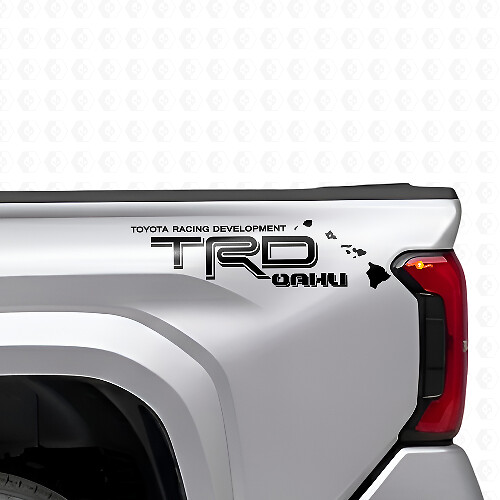 Kit di Adesivi in Vinile per Fiancate TRD Oahu Hawaii per Camion Toyota