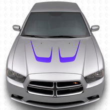 Kit di Adesivi in Vinile per Cofano Doppia Curvatura per Dodge Charger 2011-2014_2