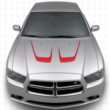 Kit di Adesivi in Vinile per Cofano Doppia Curvatura per Dodge Charger 2011-2014_3