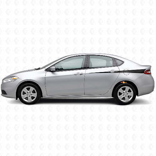 Kit di Adesivi in Vinile con Strisce Laterali Affilate per Dodge Dart 2013+