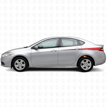 Kit di Adesivi in Vinile con Strisce Laterali Affilate per Dodge Dart 2013+_3