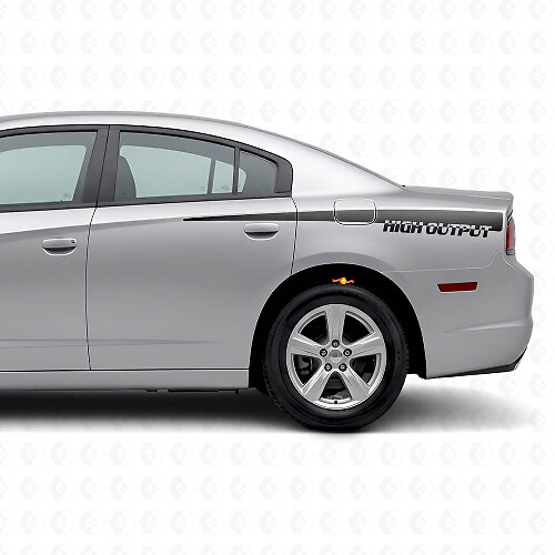 Adesivo in vinile strisce laterali High Output per Dodge Charger 2011-2014