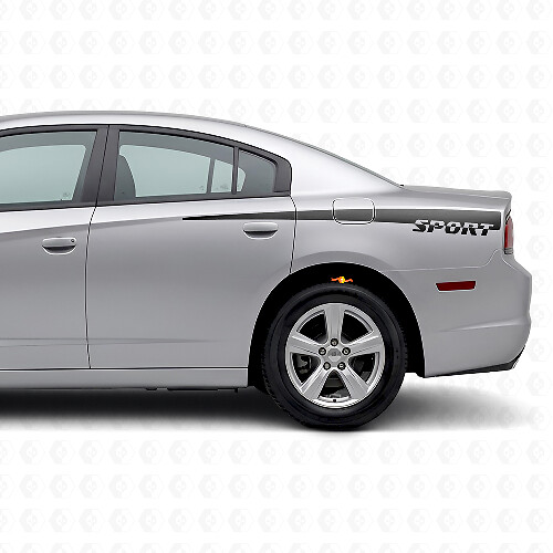 Adesivo in Vinile con Strisce Laterali Stile Sport per Dodge Charger 2011-2014