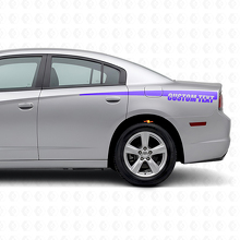 Adesivo in Vinile con Testo Personalizzato per Strisce Laterali per Dodge Charger 2011-2014_2