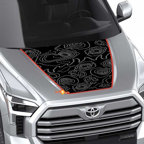 Adesivo in Vinile Topografico per Cofano Toyota Tundra