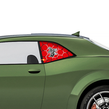 Adesivi in Vinile per Finestrino Laterale Angry Hornet per Dodge Challenger_3
