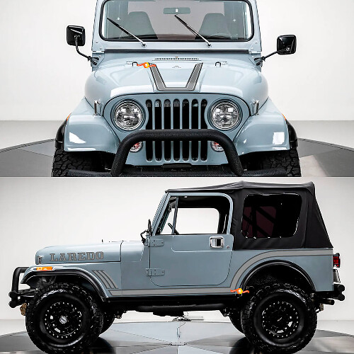 Kit di Grafiche Laredo Adesivi in Vinile per Jeep Wrangler Rubicon CJ7