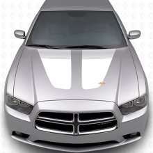 Adesivi in Vinile a Strisce Doppie Cofano per Dodge Charger 2011-2014_2