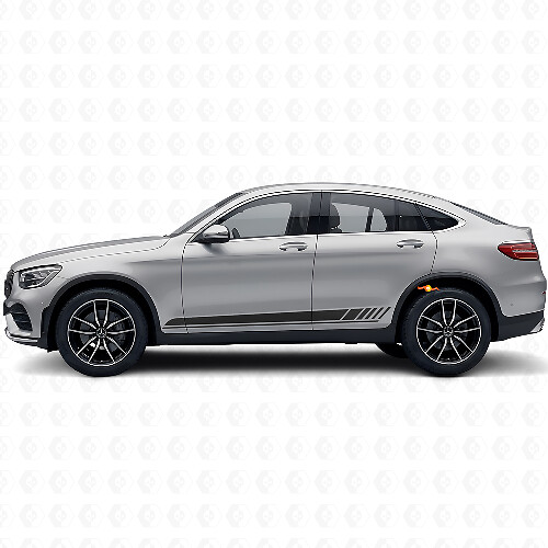 Adesivo in Vinile con Strisce Laterali Stile Racing per Mercedes-Benz AMG GLC-Class C253_1