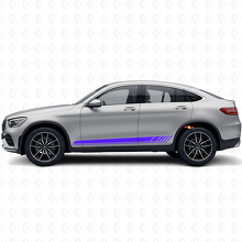 Adesivo in Vinile con Strisce Laterali Stile Racing per Mercedes-Benz AMG GLC-Class C253_2