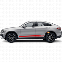 Adesivo in Vinile con Strisce Laterali Stile Racing per Mercedes-Benz AMG GLC-Class C253_4