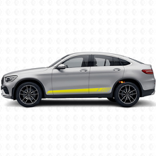 Adesivo in Vinile con Strisce Laterali Stile Racing per Mercedes-Benz AMG GLC-Class C253_5