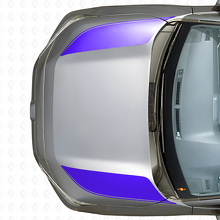 Adesivo in Vinile con Strisce Doppie Cofano per Toyota RAV4 2019-2024_2
