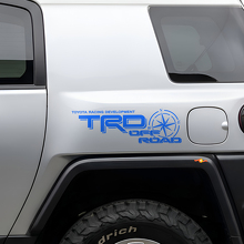 Adesivo Laterale in Vinile TRD Off Road Compass per Toyota FJ Cruiser_2