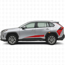 Adesivo in Vinile a Strisce Laterali in Stile Hockey TRD per Toyota RAV4 2019-2024_4