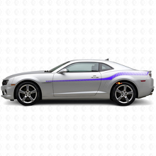 Kit Adesivi Vinilici Strisce Laterali Stile Racing Per Chevrolet Camaro 2010-2013_2