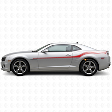 Kit Adesivi Vinilici Strisce Laterali Stile Racing Per Chevrolet Camaro 2010-2013_4