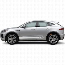 Kit Adesivi in Vinile con Strisce Laterali a Scacchi per Jaguar E-Pace 2017-2022_6
