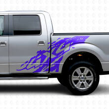 Kit Adesivo Vinile Laterale Antischizzi Fango 4x4 per Musclecar Truck 2009-2012_2