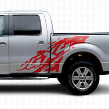 Kit Adesivo Vinile Laterale Antischizzi Fango 4x4 per Musclecar Truck 2009-2012_4