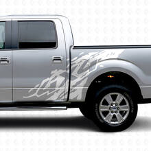 Kit Adesivo Vinile Laterale Antischizzi Fango 4x4 per Musclecar Truck 2009-2012_5