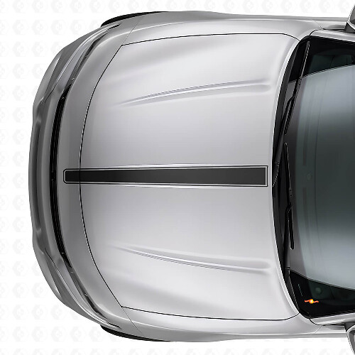 Adesivo in vinile a striscia sottile per cofano per Dodge Charger