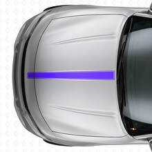 Adesivo in vinile a striscia sottile per cofano per Dodge Charger_2