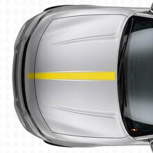 Adesivo in vinile a striscia sottile per cofano per Dodge Charger_5