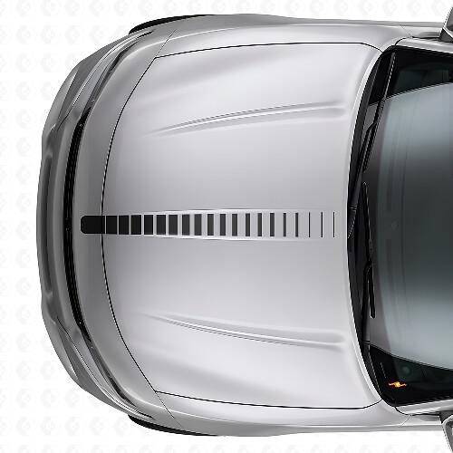 Adesivo in Vinile a Striscia Stretta Stroboscopica per Cofano per Dodge Charger