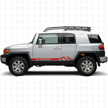 Adesivo in Vinile a Strisce per Minigonne Mountain Style per Toyota FJ Cruiser_4