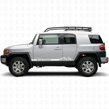 Adesivo in Vinile a Strisce per Minigonne Mountain Style per Toyota FJ Cruiser_5