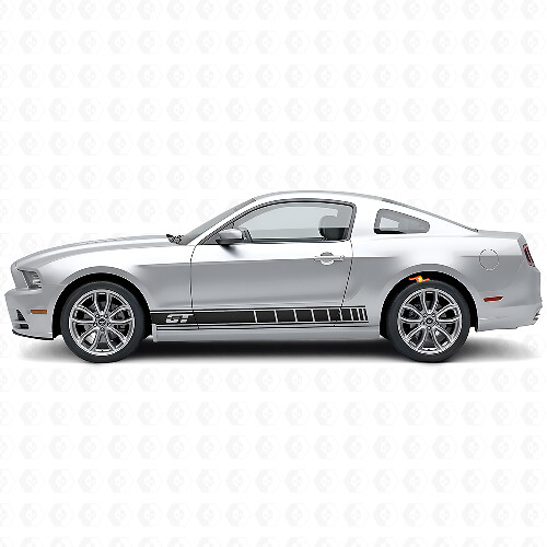 Kit Adesivi in Vinile con Strisce per Battitacco Logo GT per Musclecar Musclecarmodel 2010-2014